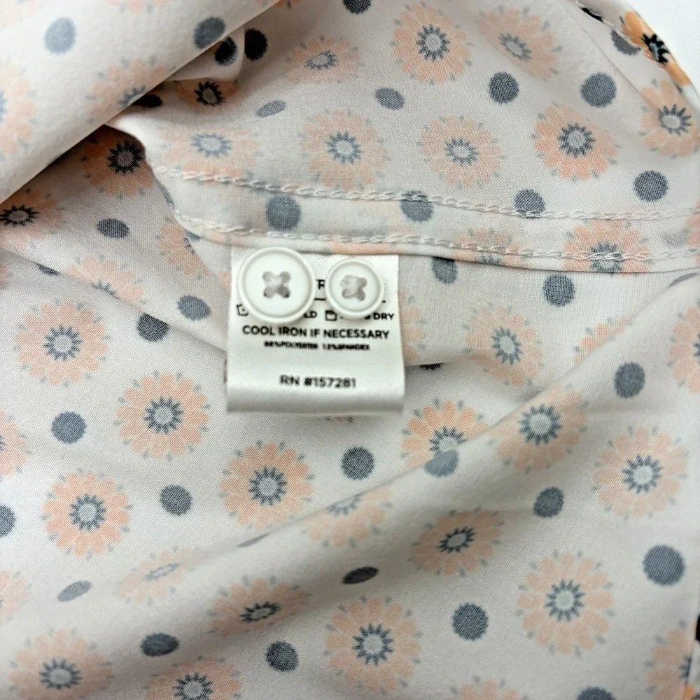 Mizzen + Main Leeward Mens XL Trim Short Sleeve Print Button Down Shirt